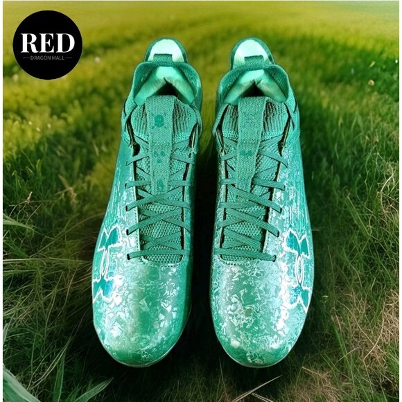 Under Armour Blur Smoke 2.0 MC Football Cleats Green 3027978 300 - Men's Size 12 - Picture 6 of 14